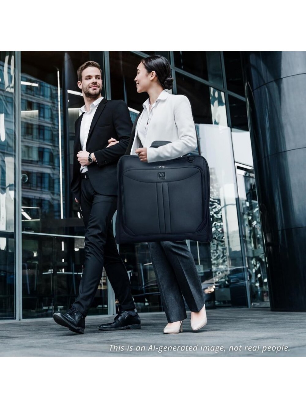 New Premium travel garment bag. Carry-on for Men & Women. Hangs 4 Items - Picture 3 of 6